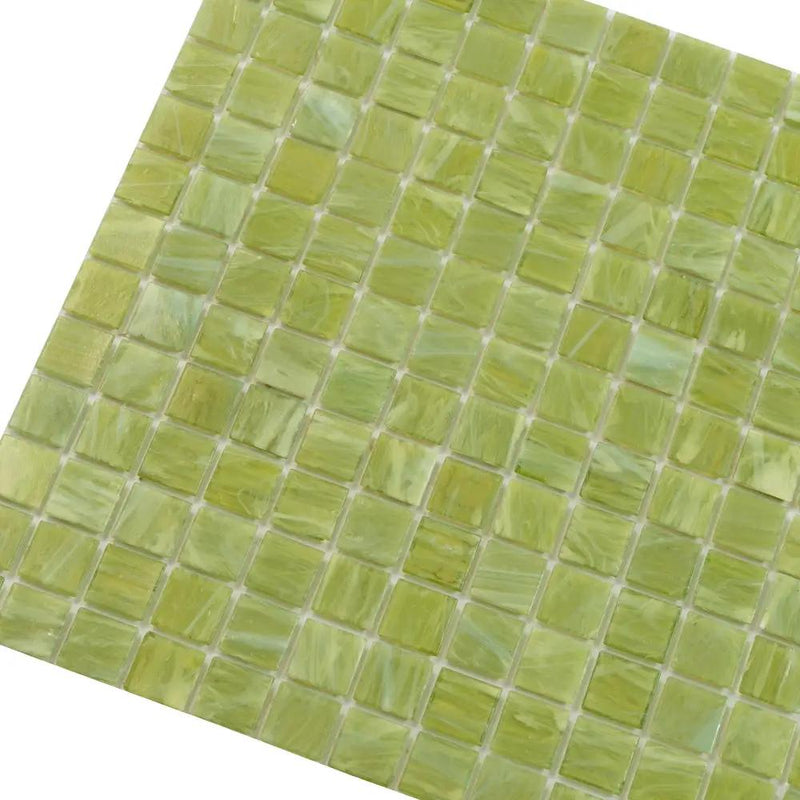 Green Lizard 12x12 Glossy Uniform Square Glass Mosaic Tile (20 pack, 20 sq ft/case) by Apollo Tile