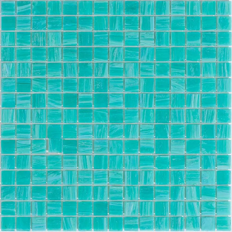 Persian Green 12x12 Glossy Uniform Square Glass Mosaic Tile (20 pack, 20 sq ft/case) by Apollo Tile