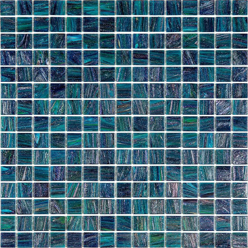 Pine Green 12x12 Glossy Uniform Square Glass Mosaic Tile (20 pack, 20 sq ft/case) by Apollo Tile