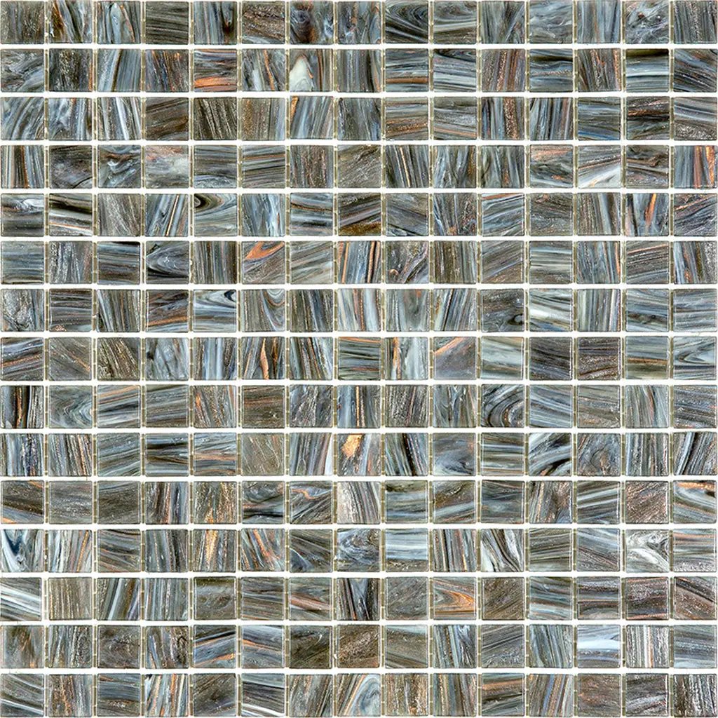 Cosmic Gray 12x12 Glossy Uniform Square Glass Mosaic Tile (20 pack, 20 sq ft/case) by Apollo Tile