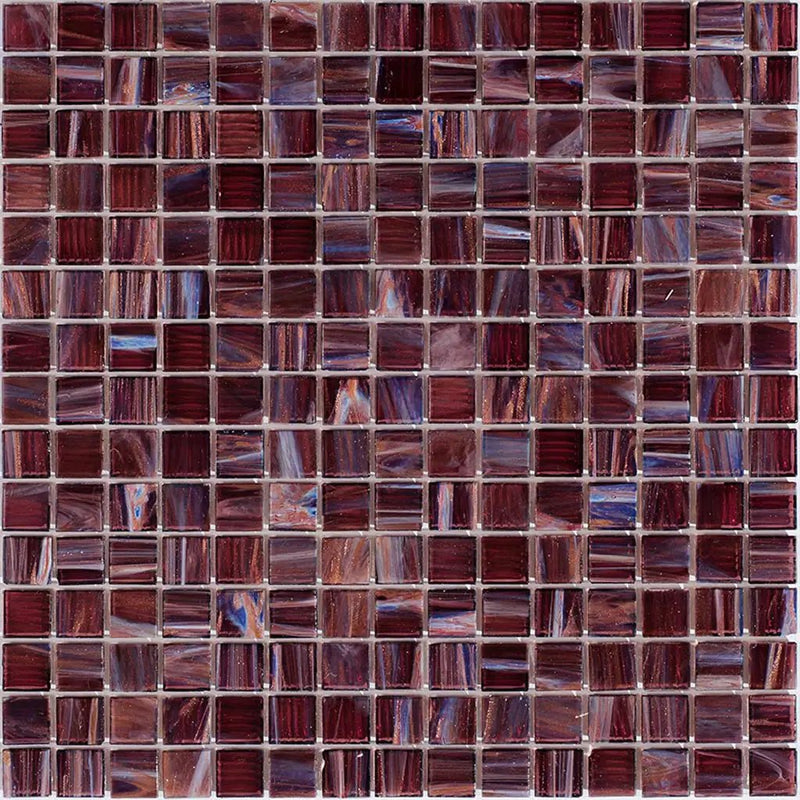 Bulgarian Red 12x12 Glossy Uniform Square Glass Mosaic Tile (20 pack, 20 sq ft/case) by Apollo Tile