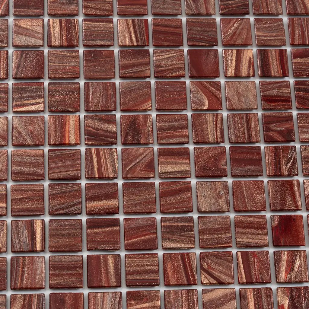 Fire Brick Red 12x12 Glossy Uniform Square Glass Mosaic Tile (20 pack, 20 sq ft/case) by Apollo Tile