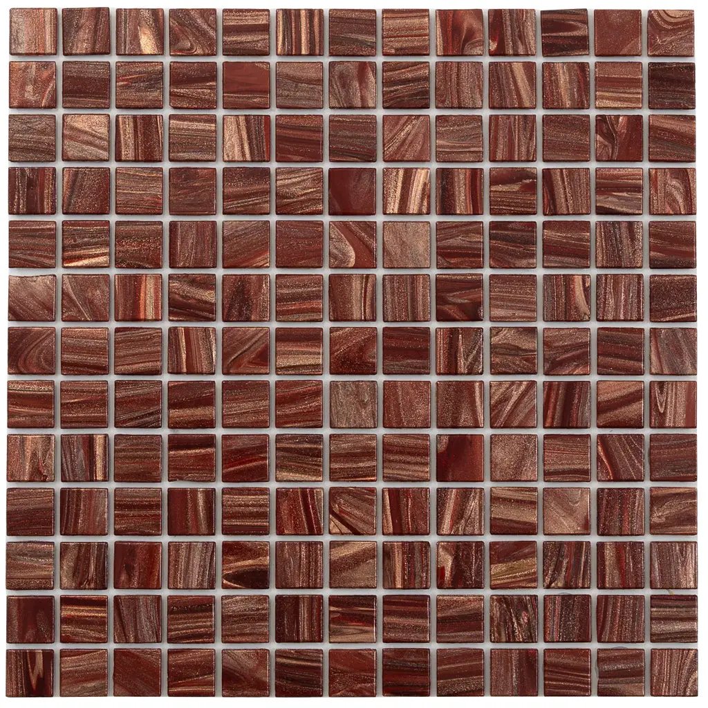 Fire Brick Red 12x12 Glossy Uniform Square Glass Mosaic Tile (20 pack, 20 sq ft/case) by Apollo Tile