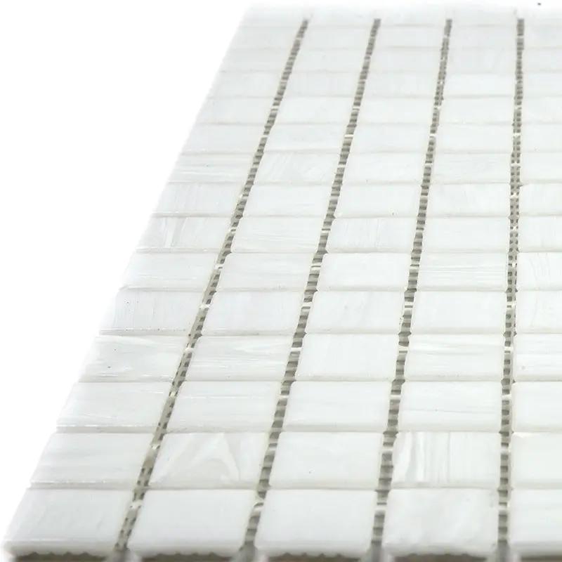 White Dove 12x12 Glossy Uniform Square Glass Mosaic Tile (20 pack, 20 sq ft/case) by Apollo Tile