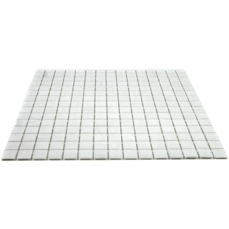 White Dove 12x12 Glossy Uniform Square Glass Mosaic Tile (20 pack, 20 sq ft/case) by Apollo Tile