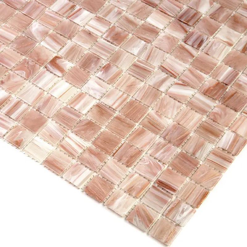 Linen Beige 12x12 Glossy Uniform Square Glass Mosaic Tile (20 pack, 20 sq ft/case) by Apollo Tile