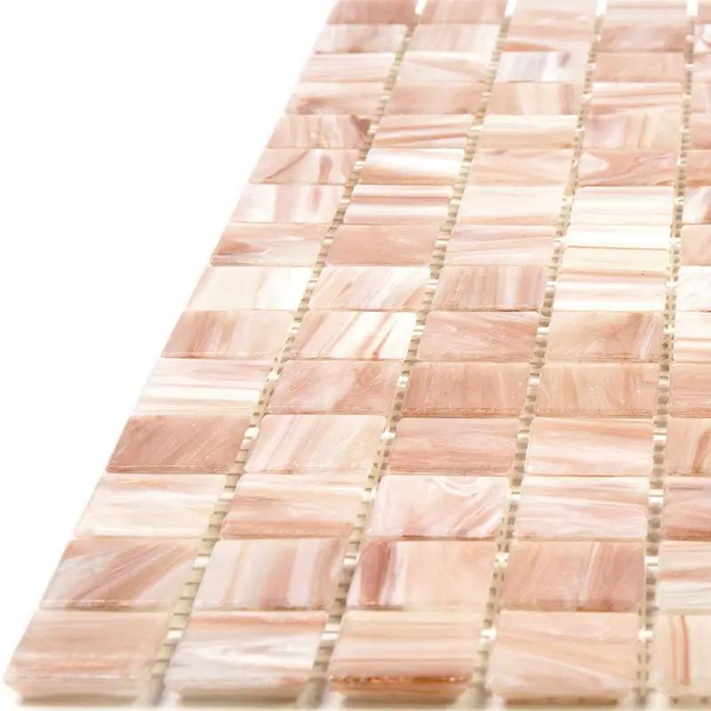 Linen Beige 12x12 Glossy Uniform Square Glass Mosaic Tile (20 pack, 20 sq ft/case) by Apollo Tile
