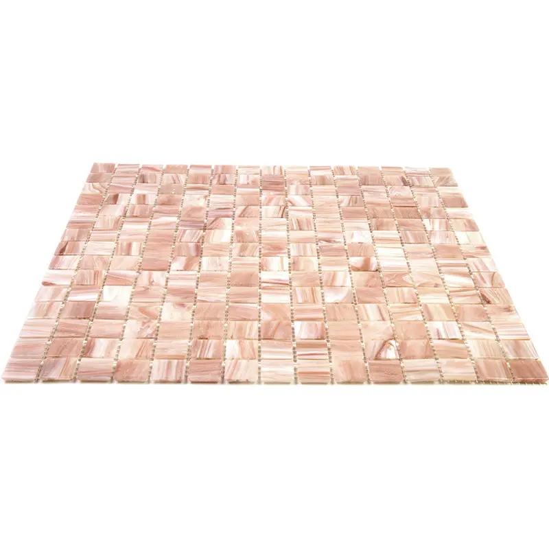 Linen Beige 12x12 Glossy Uniform Square Glass Mosaic Tile (20 pack, 20 sq ft/case) by Apollo Tile
