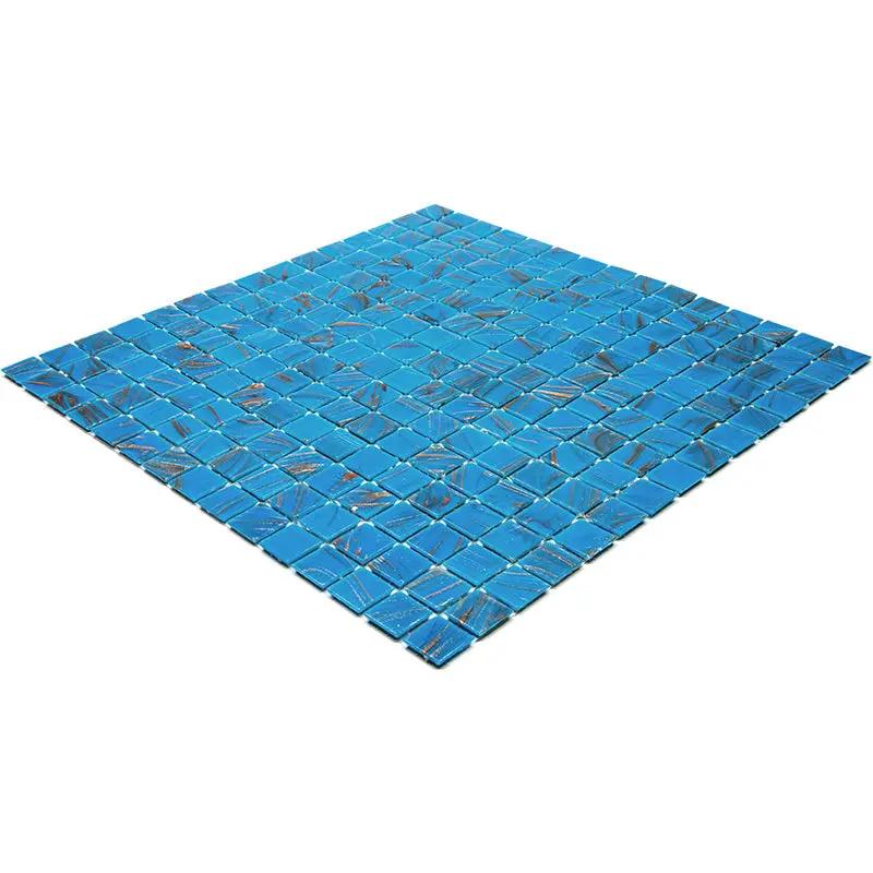 Rich Electric Blue 12x12 Glossy Uniform Square Glass Mosaic Tile (20 pack, 20 sq ft/case) by Apollo Tile