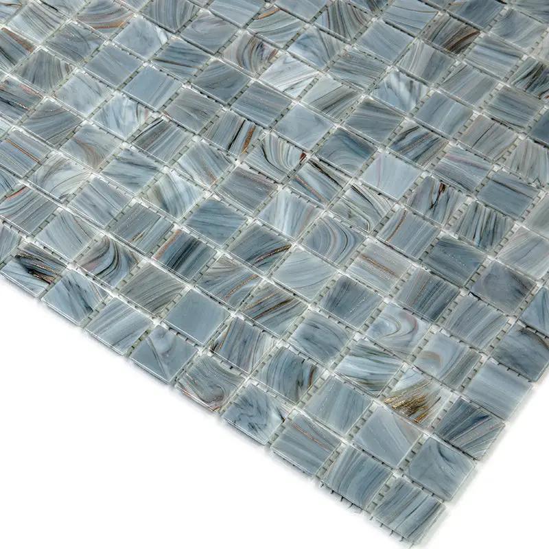 Templeton Gray 12x12 Glossy Uniform Square Glass Mosaic Tile (20 pack, 20 sq ft/case) by Apollo Tile