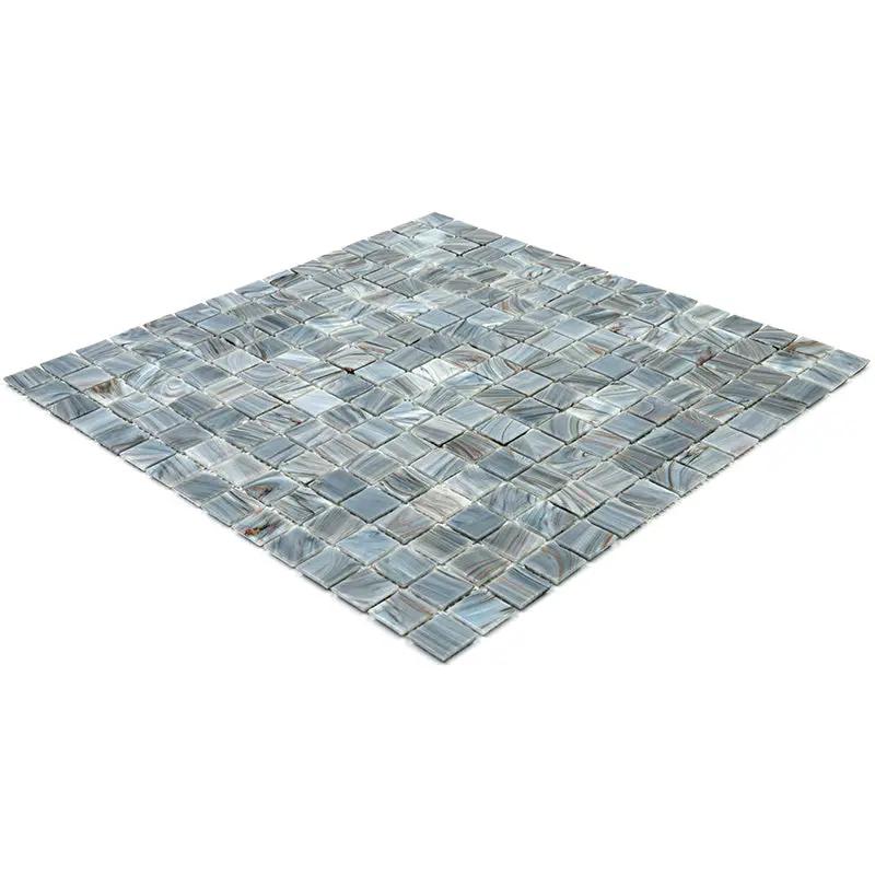 Templeton Gray 12x12 Glossy Uniform Square Glass Mosaic Tile (20 pack, 20 sq ft/case) by Apollo Tile