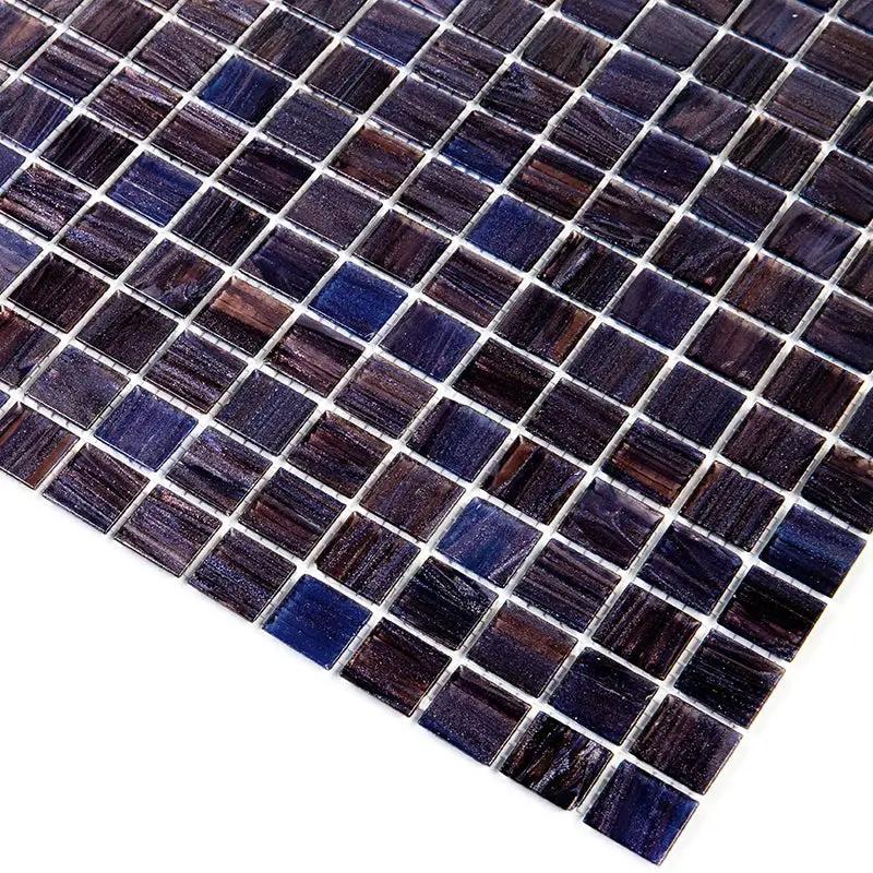 Deep Indigo Blue 12x12 Glossy Uniform Square Glass Mosaic Tile (20 pack, 20 sq ft/case) by Apollo Tile