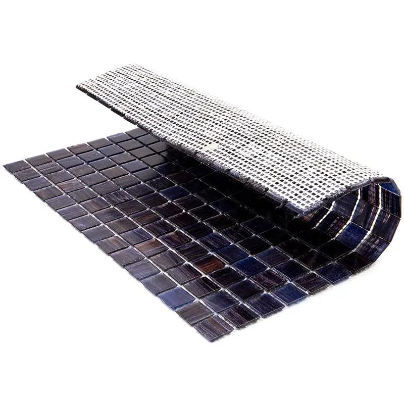 Deep Indigo Blue 12x12 Glossy Uniform Square Glass Mosaic Tile (20 pack, 20 sq ft/case) by Apollo Tile