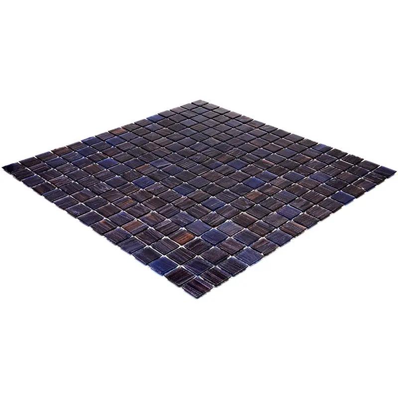 Deep Indigo Blue 12x12 Glossy Uniform Square Glass Mosaic Tile (20 pack, 20 sq ft/case) by Apollo Tile