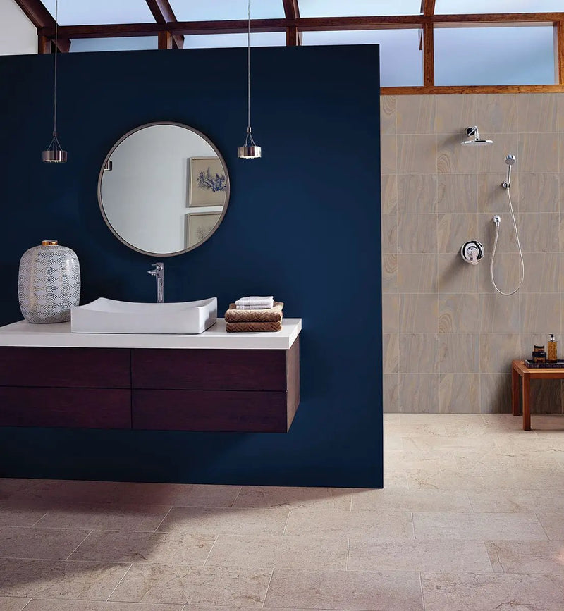 Rainbow Teak Gauged Sandstone Tiles 12x12 by MSI Surfaces