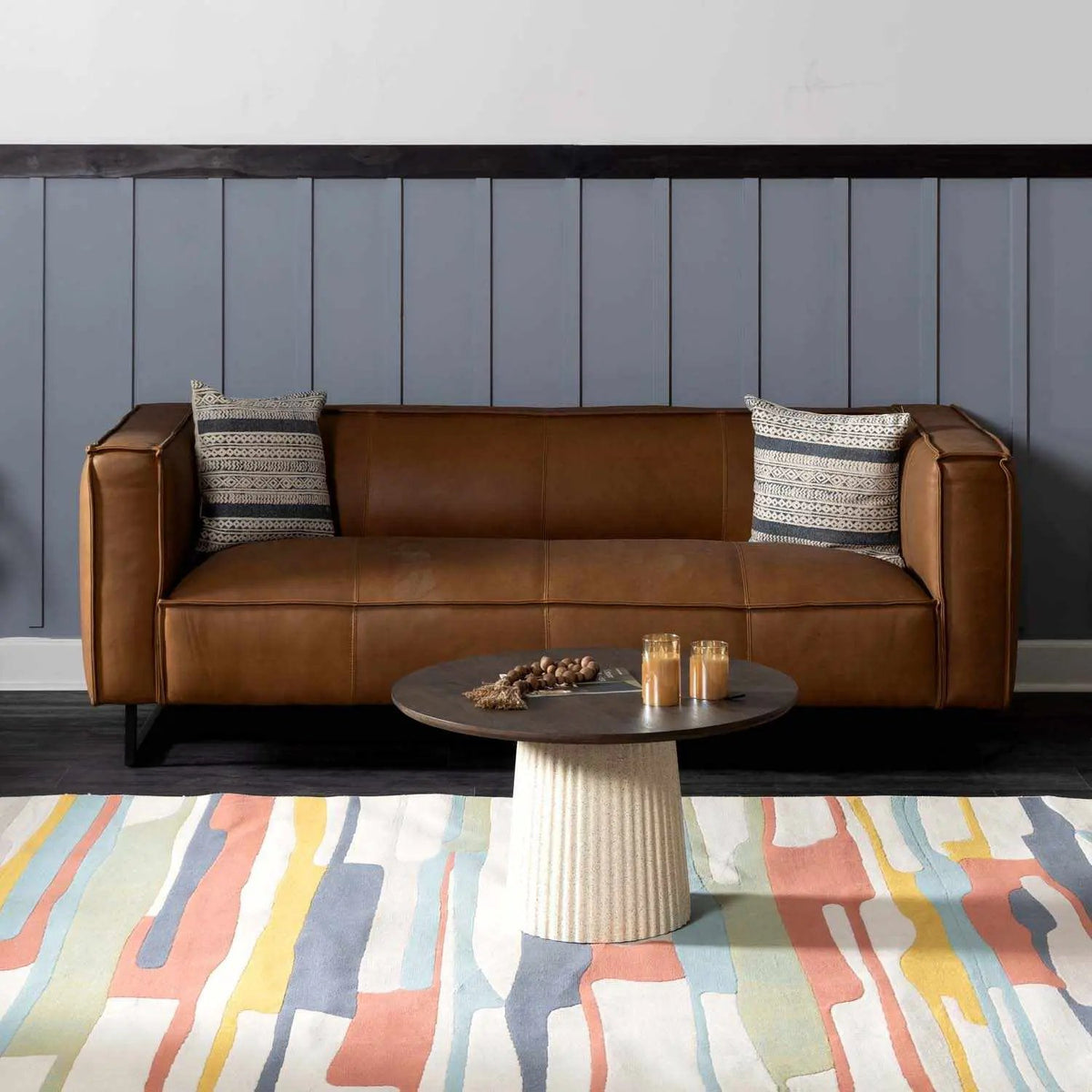 Southfields Colorful Modern Area Carpet, installed in a room 8