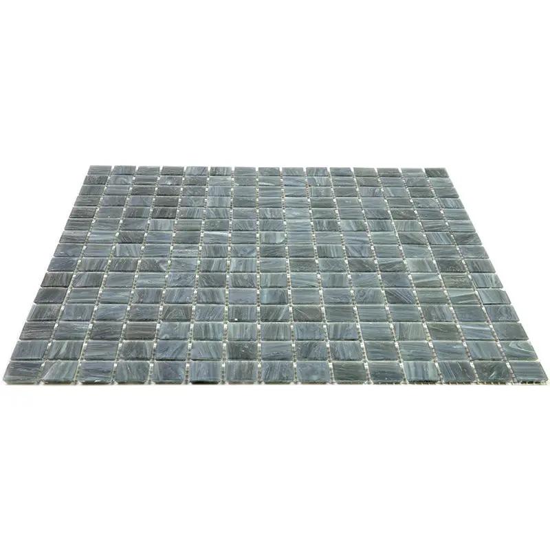 Cadet Gray 12x12 Glossy Uniform Square Glass Mosaic Tile (20 pack, 20 sq ft/case) by Apollo Tile