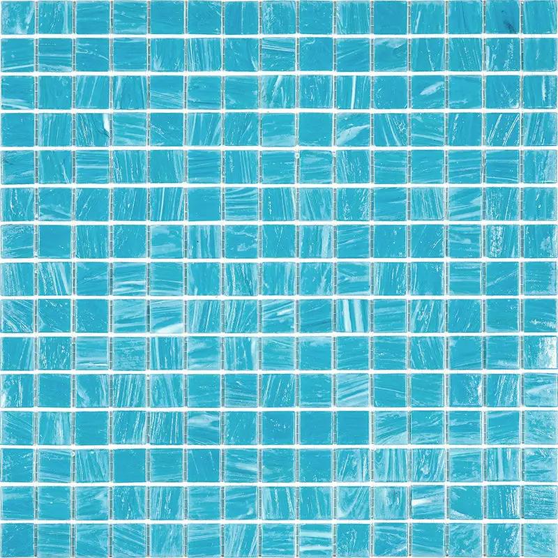 Sky Blue 12x12 Glossy Square Glass Mosaic Tile (20 pack, 20 sq ft/case) by Apollo Tile