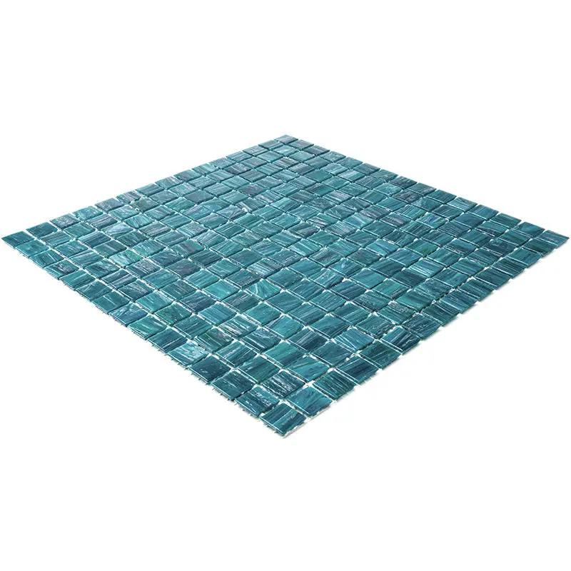 Skobeloff Green 12x12 Glossy Uniform Square Glass Mosaic Tile (20 pack, 20 sq ft/case) by Apollo Tile