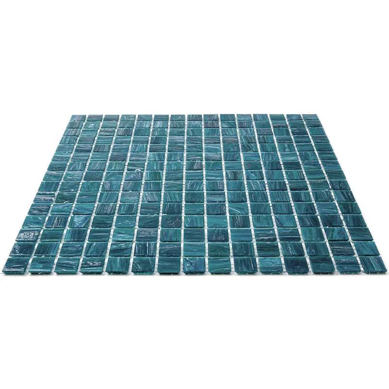 Skobeloff Green 12x12 Glossy Uniform Square Glass Mosaic Tile (20 pack, 20 sq ft/case) by Apollo Tile