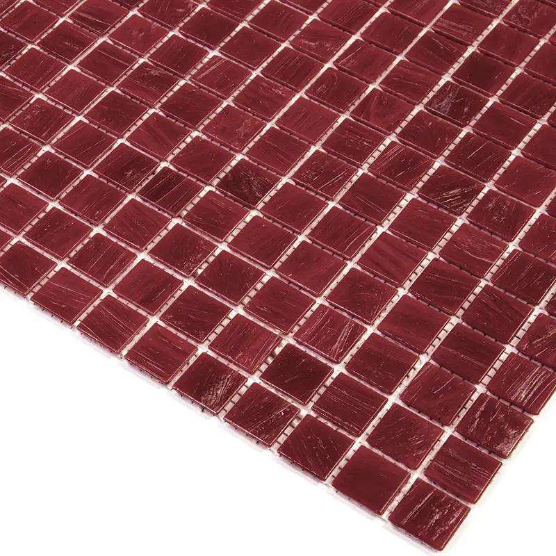 Scarlet Red 12x12 Glossy Uniform Square Glass Mosaic Tile (20 pack, 20 sq ft/case) by Apollo Tile