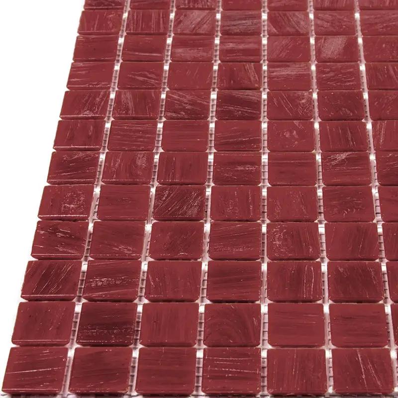 Scarlet Red 12x12 Glossy Uniform Square Glass Mosaic Tile (20 pack, 20 sq ft/case) by Apollo Tile