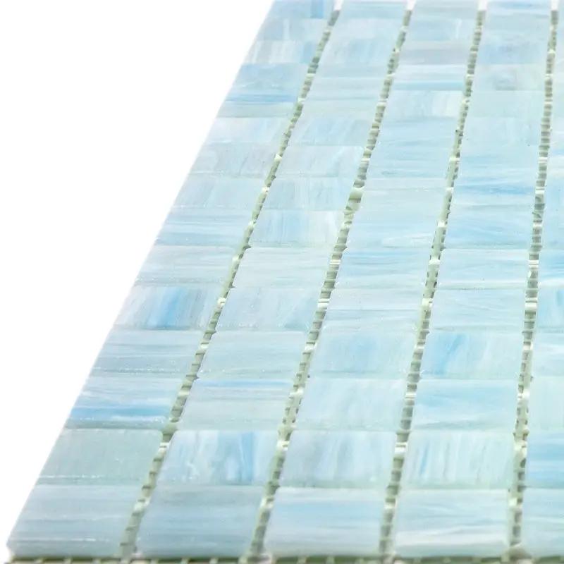 Columbia Blue 12x12 Glossy Uniform Square Glass Mosaic Tile (20 pack, 20 sq ft/case) by Apollo Tile