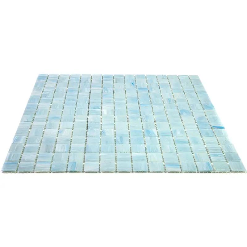 Columbia Blue 12x12 Glossy Uniform Square Glass Mosaic Tile (20 pack, 20 sq ft/case) by Apollo Tile