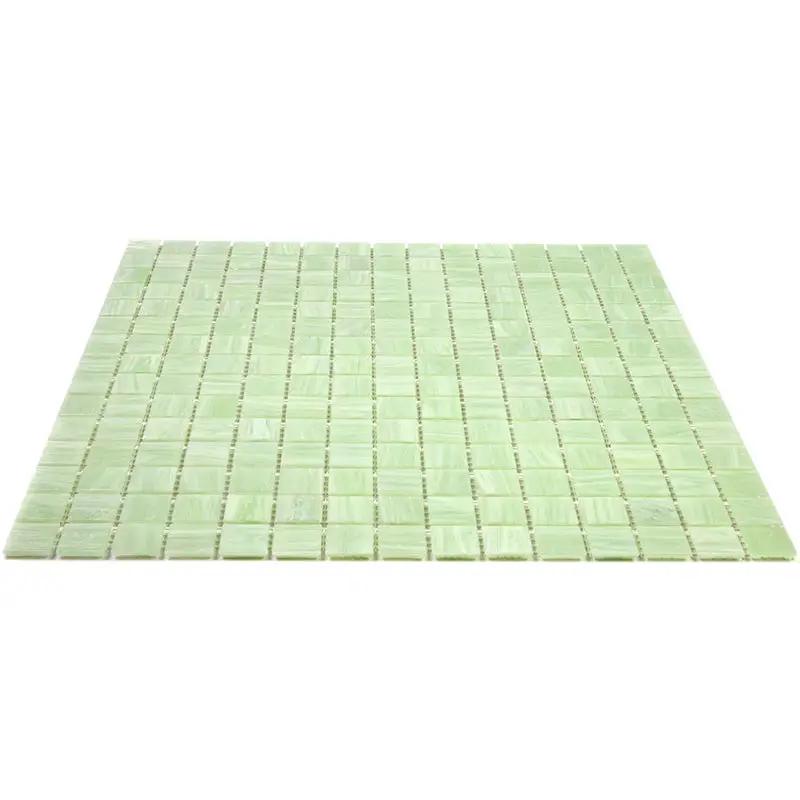 Tea Green 12x12 Glossy Uniform Square Glass Mosaic Tile (20 pack, 20 sq ft/case) by Apollo Tile