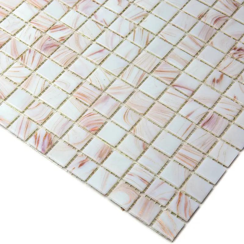 Coconut White 12x12 Glossy Uniform Square Glass Mosaic Tile (20 pack, 20 sq ft/case) by Apollo Tile