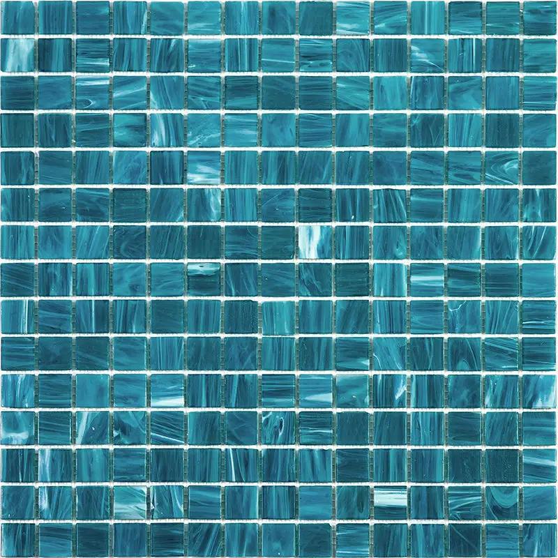 Pacific Blue 12x12 Glossy Uniform Square Glass Mosaic Tile (20 pack, 20 sq ft/case) by Apollo Tile