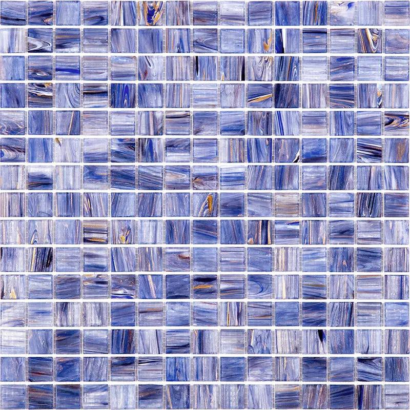 Blue White 12x12 Glossy Uniform Square Glass Mosaic Tile (20 pack, 20 sq ft/case) by Apollo Tile