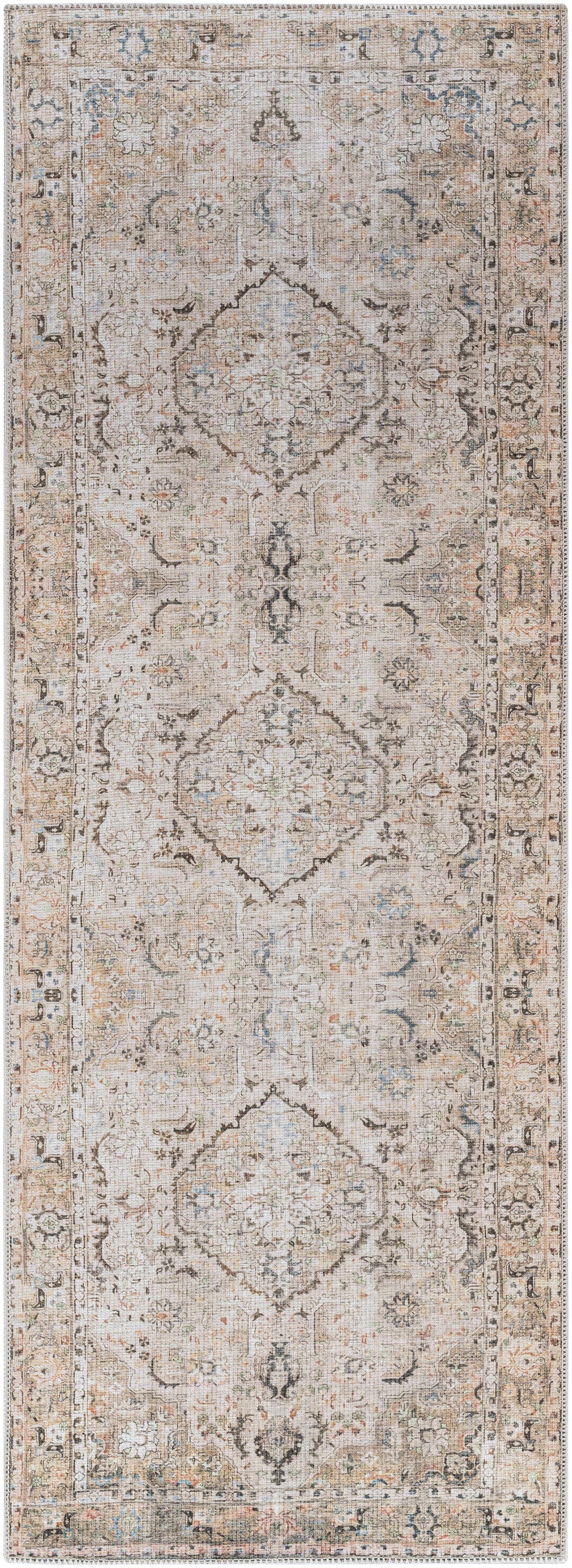 Standon Vintage Flat Pile Washable Rug, photo 3 of 19