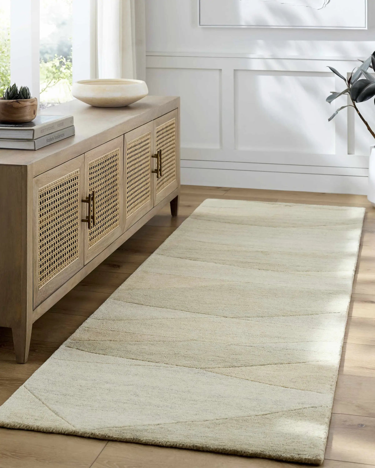 Susie Modern Wool Rug, installed in a room 2