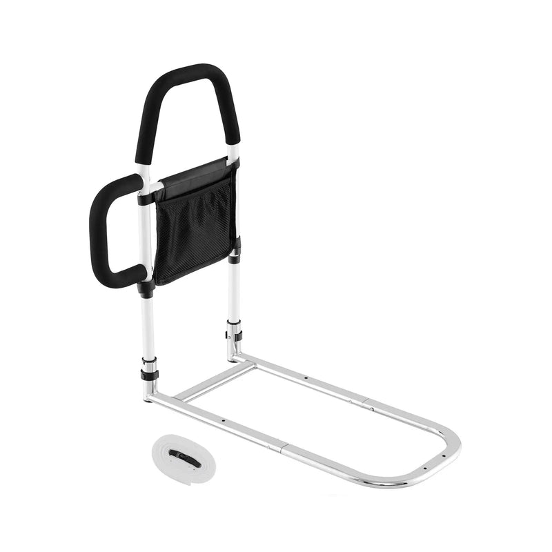 Safety Bed Assist Rail with Dual Handrail-White by DirectDeals