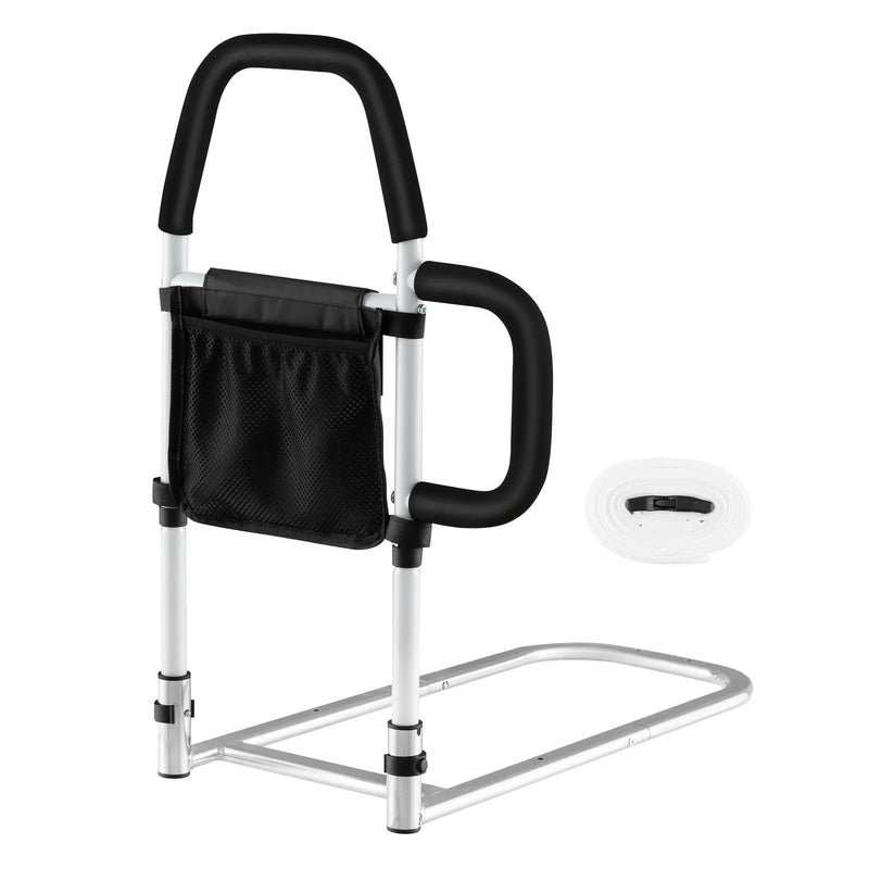 Safety Bed Assist Rail with Dual Handrail-White by DirectDeals
