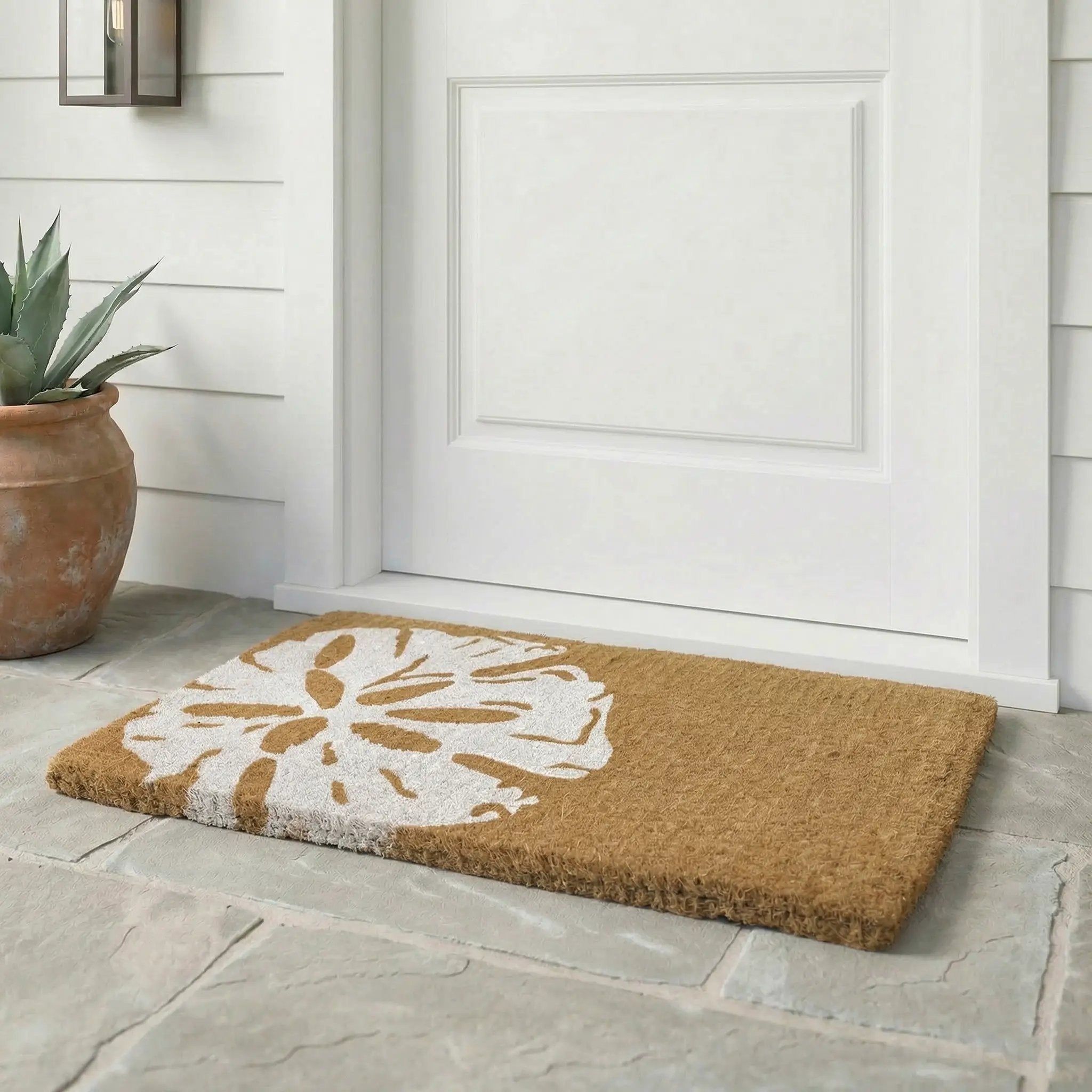 Sand Dollar Coir Doormat by Fab Habitat