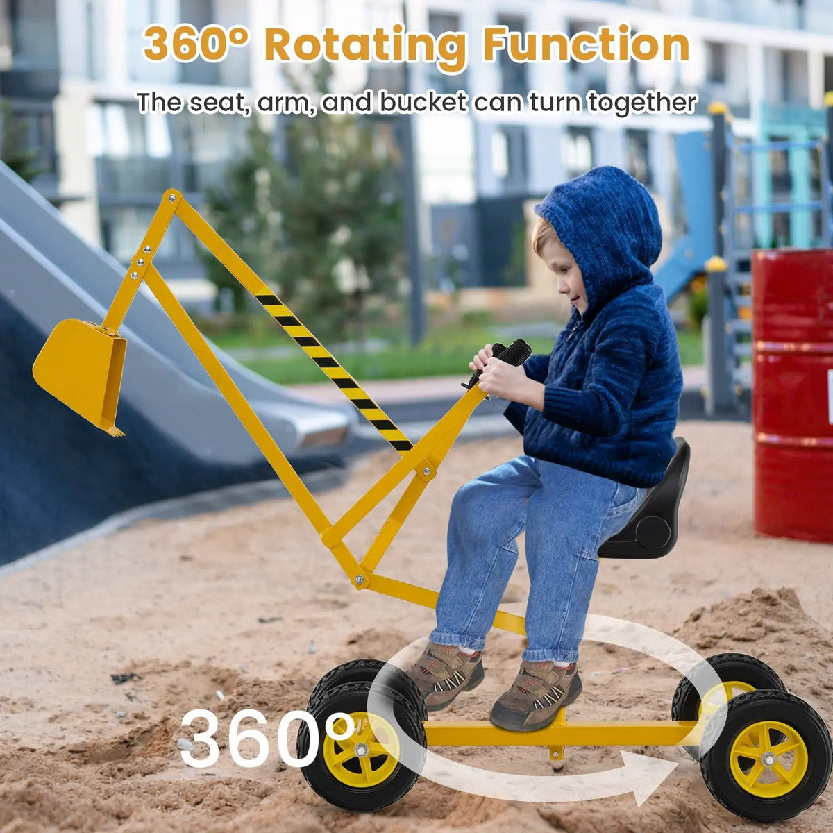 Sand Digger for Kids with 2-Handed Controls and Flexible Shovel, photo 13 of 16