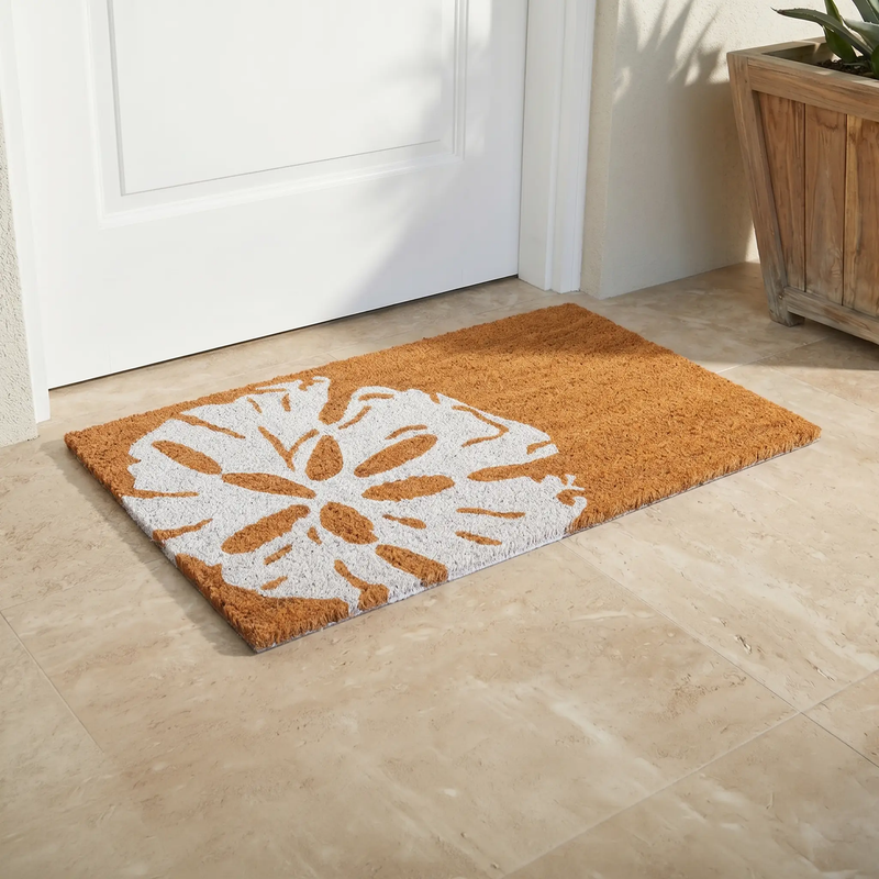 Sand Dollar Coir Doormat by Fab Habitat