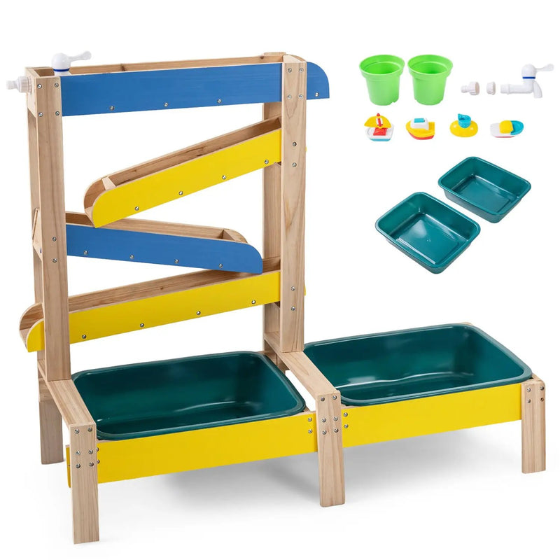 Sand and Water Table for Toddlers with 2 Basins by DirectDeals