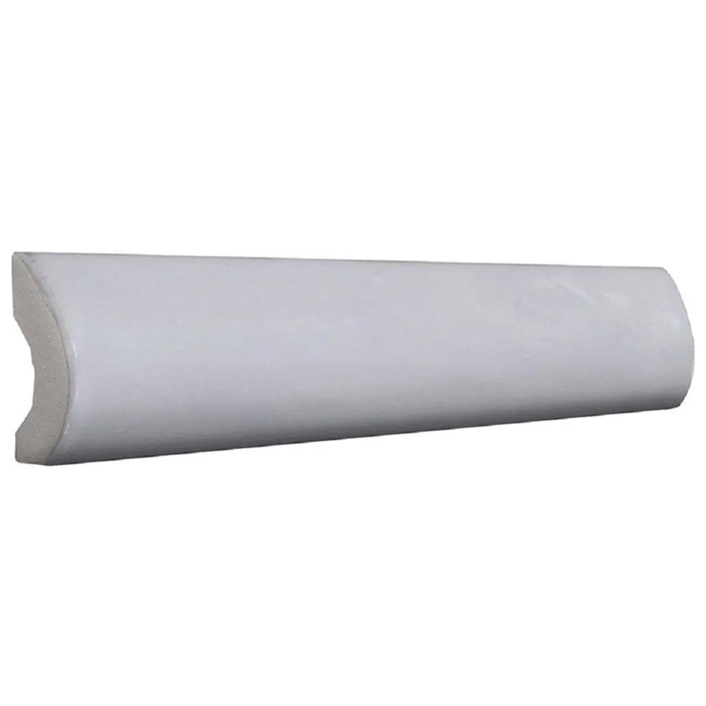 Icy Lilac 1x8 Glossy Ceramic Bullnose Tile Trim (10 pack, 0.556 sq ft/case) by Apollo Tile
