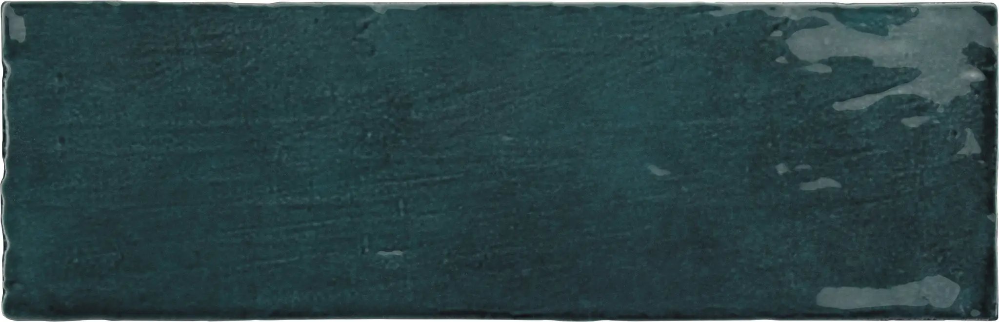 Green 2.58 in. x 8 in. Polished Ceramic Subway Tile (5.38 sq ft/case) by Apollo Tile