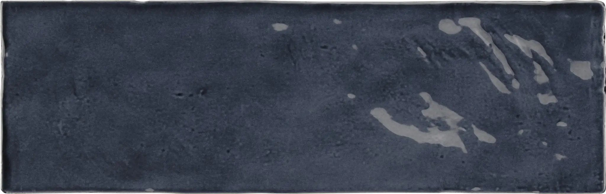 Dark Blue 2.58 in. x 8 in. Polished Ceramic Subway Tile (5.38 sq ft/case) by Apollo Tile