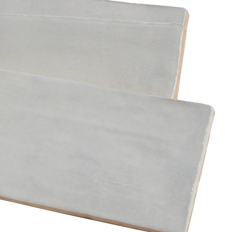 Lavanda Blue 2.58 in. x 8 in. Polished Ceramic Subway Tile (5.38 sq ft/case) by Apollo Tile