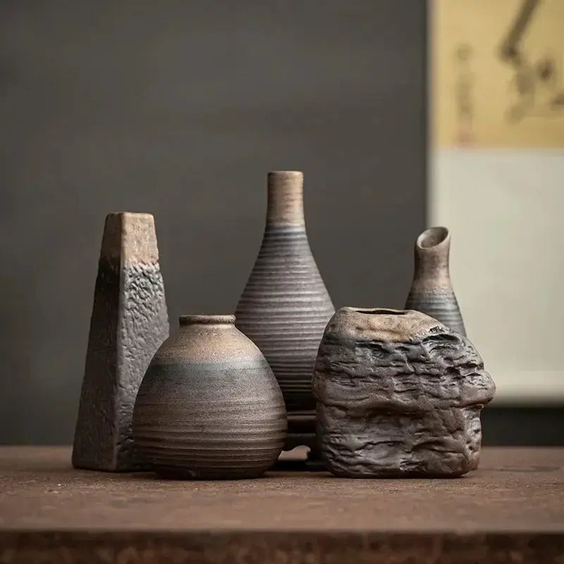 Vase - Decorative Ceramic White by House Of Avana