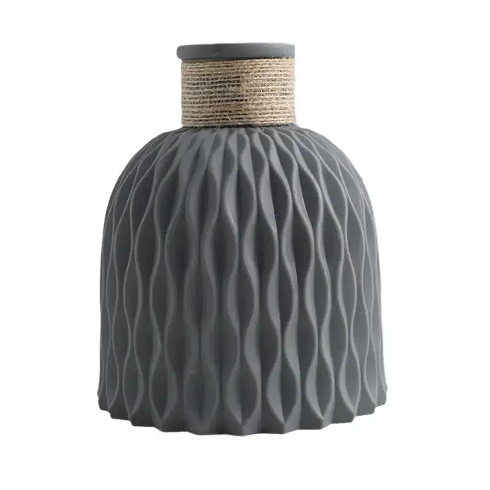 Vase - Decorative Ceramic White by House Of Avana