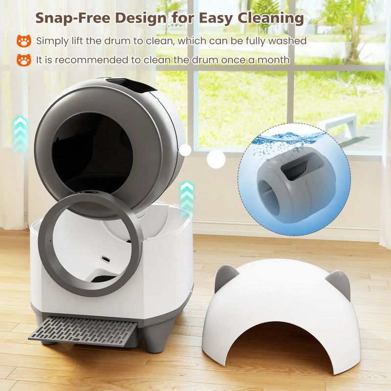Self-Cleaning Litter Box with App Control for Multi-Cat Homes by DirectDeals