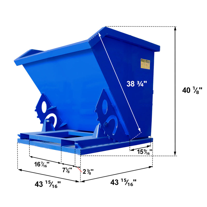 Greatbear Self Dumping Hopper - 1 Cubic Yard by Chery Industrial