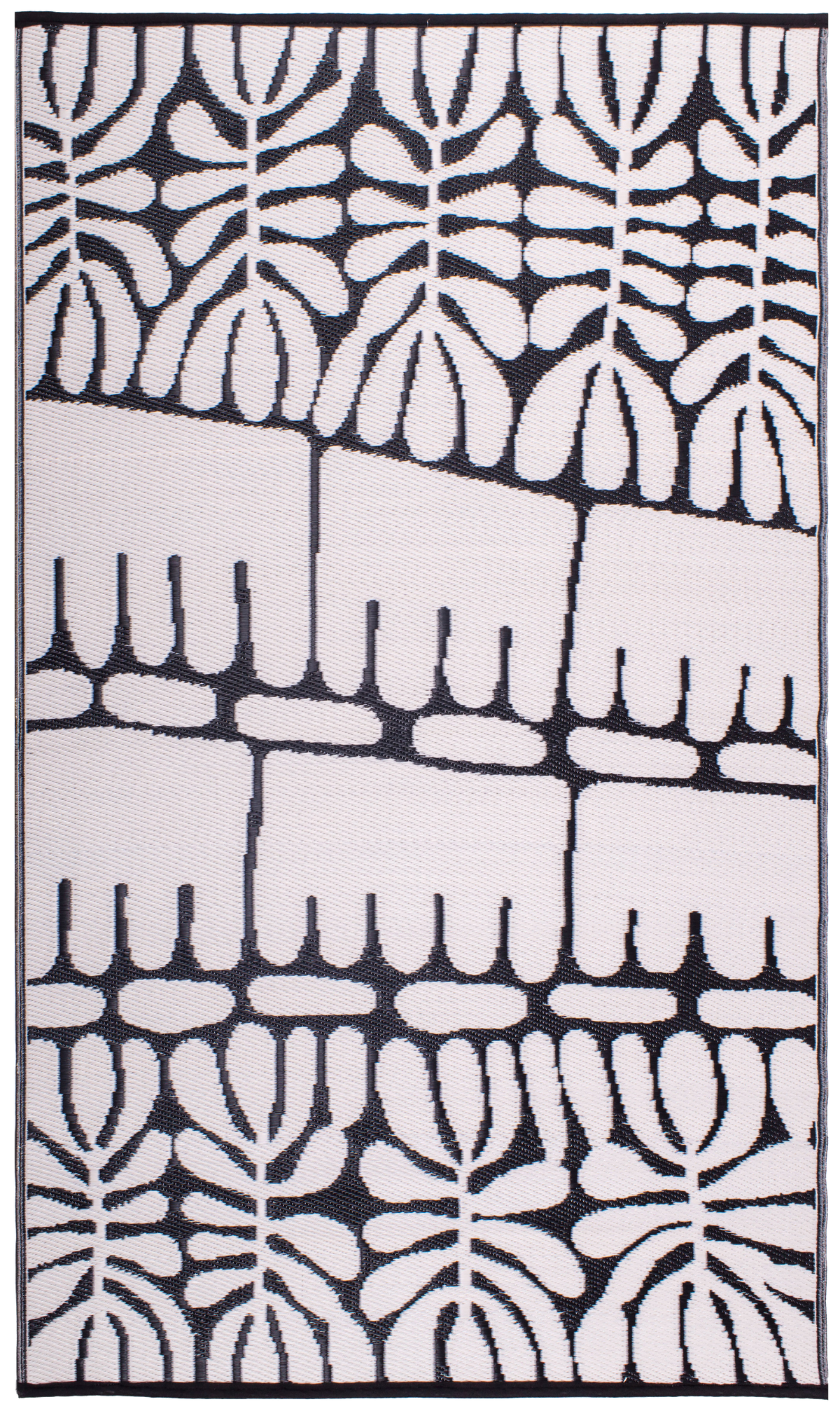 Serowe - Black & White Outdoor Rug for Patio, photo 3 of 9