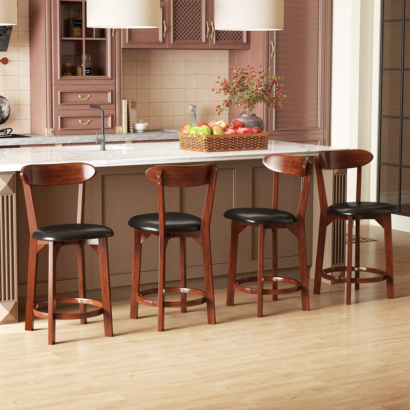 24-Inch Upholstered Counter Height Dining Chairs, Set of 2 by DirectDeals